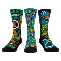 Три пары носков Jacksonville Jaguars Rock Em Socks Unisex TMNT - Teal