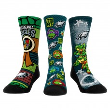 Три пары носков Philadelphia Eagles Rock Em Socks Unisex TMNT - Green