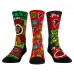 Три пары носков Atlanta Falcons Rock Em Socks Unisex TMNT - Red