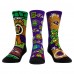 Три пары носков Baltimore Ravens Rock Em Socks Unisex TMNT - Purple