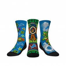 Три пары носков Detroit Lions Rock Em Socks Youth TMNT - Light Blue
