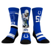 Три пары носков Kwity Paye Indianapolis Colts Rock Em Socks Unisex