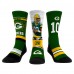 Три пары носков Jordan Love Green Bay Packers Rock Em Socks Unisex
