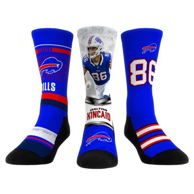 Три пары носков Dalton Kincaid Buffalo Bills Rock Em Socks Unisex