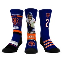 Три пары носков D.J. Moore Chicago Bears Rock Em Socks Unisex