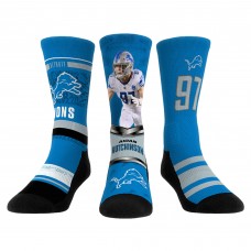 Три пары носков Aidan Hutchinson Detroit Lions Rock Em Socks Unisex