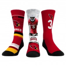 Три пары носков Budda Baker Arizona Cardinals Rock Em Socks Unisex