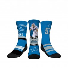 Подростковая Detroit Lions Aidan Hutchinson Rock Em Socks 3-Pack Crew Sock Set Подростковая Detroit Lions Aidan Hutchinson Rock Em Socks 3-Pack Crew Sock Set