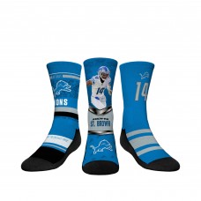 Подростковая Detroit Lions Amon-Ra St. Brown Rock Em Socks 3-Pack Crew Sock Set Подростковая Detroit Lions Amon-Ra St. Brown Rock Em Socks 3-Pack Crew Sock Set