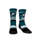 Подростковая Philadelphia Eagles Jalen Hurts Rock Em Socks 3-Pack Crew Sock Set