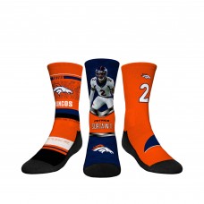 Подростковая Denver Broncos Patrick Surtain II Rock Em Socks 3-Pack Crew Sock Set