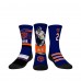 Подростковая Chicago Bears D.J. Moore Rock Em Socks 3-Pack Crew Sock Set