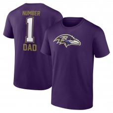 Футболка Baltimore Ravens #1 Dad - Purple