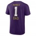 Футболка Baltimore Ravens #1 Dad - Purple
