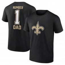 Футболка New Orleans Saints #1 Dad - Black