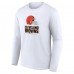 Футболка с длинным рукавом Cleveland Browns Team Lockup - White