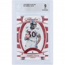Terrell Davis Denver Broncos 2022 Panini Flawless Ruby Relic #92 #15/20 BGS Authenticated 9 Card