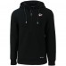 Kansas City Chiefs Cutter & Buck Black Primary Mark Roam Eco Recycled Half-Zip Pullover Hoodie