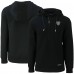 Las Vegas Raiders Cutter & Buck Black Primary Mark Roam Eco Recycled Half-Zip Pullover Hoodie