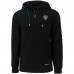 Las Vegas Raiders Cutter & Buck Black Primary Mark Roam Eco Recycled Half-Zip Pullover Hoodie