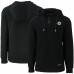 Miami Dolphins Cutter & Buck Black Primary Mark Roam Eco Recycled Half-Zip Pullover Hoodie