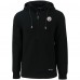 Pittsburgh Steelers Cutter & Buck Black Primary Mark Roam Eco Recycled Half-Zip Pullover Hoodie