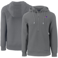 Толстовка Buffalo Bills Cutter & Buck Gray Primary Mark Roam Eco Recycled Half-Zip Толстовка Buffalo Bills Cutter & Buck Gray Primary Mark Roam Eco Recycled Half-Zip