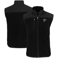 Atlanta Falcons Cutter & Buck Black Primary Mark Cascade Eco Sherpa Fleece Full-Zip Vest