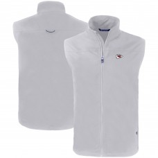 Kansas City Chiefs Cutter & Buck Gray Primary Mark Eco Recycled Full-Zip Vest