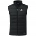 Pittsburgh Steelers Cutter & Buck Black Primary Mark Evoke PrimaLoft Hybrid Eco Softshell Recycled Full-Zip Vest