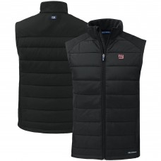 New York Giants Cutter & Buck Black Primary Mark Evoke PrimaLoft Hybrid Eco Softshell Recycled Full-Zip Vest New York Giants Cutter & Buck Black Primary Mark Evoke PrimaLoft Hybrid Eco Softshell Recycled Full-Zip Vest