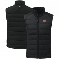 Cincinnati Bengals Cutter & Buck Black Primary Mark Evoke PrimaLoft Hybrid Eco Softshell Recycled Full-Zip Vest Cincinnati Bengals Cutter & Buck Black Primary Mark Evoke PrimaLoft Hybrid Eco Softshell Recycled Full-Zip Vest