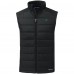 Carolina Panthers Cutter & Buck Black Primary Mark Evoke PrimaLoft Hybrid Eco Softshell Recycled Full-Zip Vest