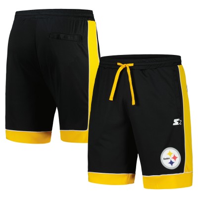 Шорты Pittsburgh Steelers Starter Fan Favorite Fashion - Black/Gold