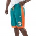 Miami Dolphins Starter Vintage Fan Favorite Shorts - Aqua/Orange