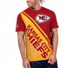 Футболка Kansas City Chiefs Starter Finish Line Extreme Graphic - Red/Gold