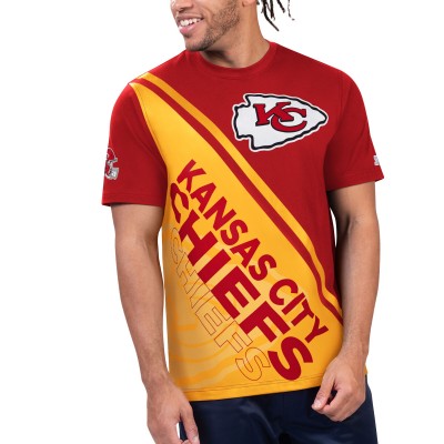Футболка Kansas City Chiefs Starter Finish Line Extreme Graphic - Red/Gold