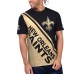 Футболка New Orleans Saints Starter Finish Line Extreme Graphic - Black/Gold