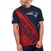 Футболка New England Patriots Starter Finish Line Extreme Graphic - Navy/Red