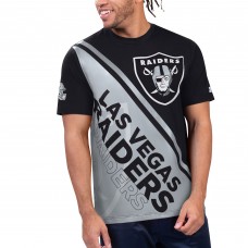 Футболка Las Vegas Raiders Starter Finish Line Extreme Graphic - Black/Silver