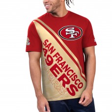 Футболка San Francisco 49ers Starter Finish Line Extreme Graphic - Scarlet/Gold