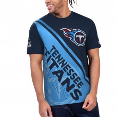Футболка Tennessee Titans Starter Finish Line Extreme Graphic - Navy/Light Blue