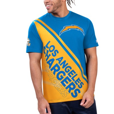Футболка Los Angeles Chargers Starter Finish Line Extreme Graphic - Powder Blue/Gold