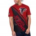 Футболка Atlanta Falcons Starter Finish Line Extreme Graphic - Red/Black
