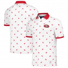 Поло San Francisco 49ers Tommy Hilfiger Bryce Pique - White Поло San Francisco 49ers Tommy Hilfiger Bryce Pique - White