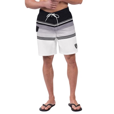 Las Vegas Raiders G-III Sports by Carl Banks Black Jump Shot Volley Swim Trunks