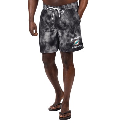 Miami Dolphins G-III Sports by Carl Banks Change Up Volley Swim Trunks -  Black