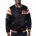 Куртка на кнопках Cincinnati Bengals Starter Satin Varsity - Black
