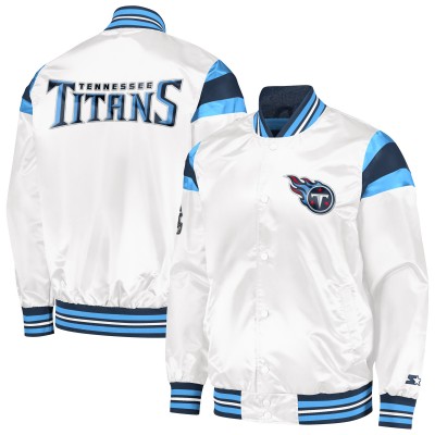 Куртка на кнопках Tennessee Titans Starter Satin - White