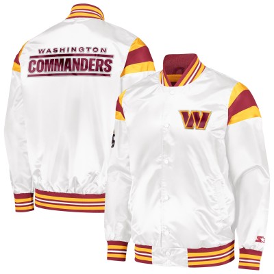 Куртка на кнопках Washington Commanders Starter Satin - White